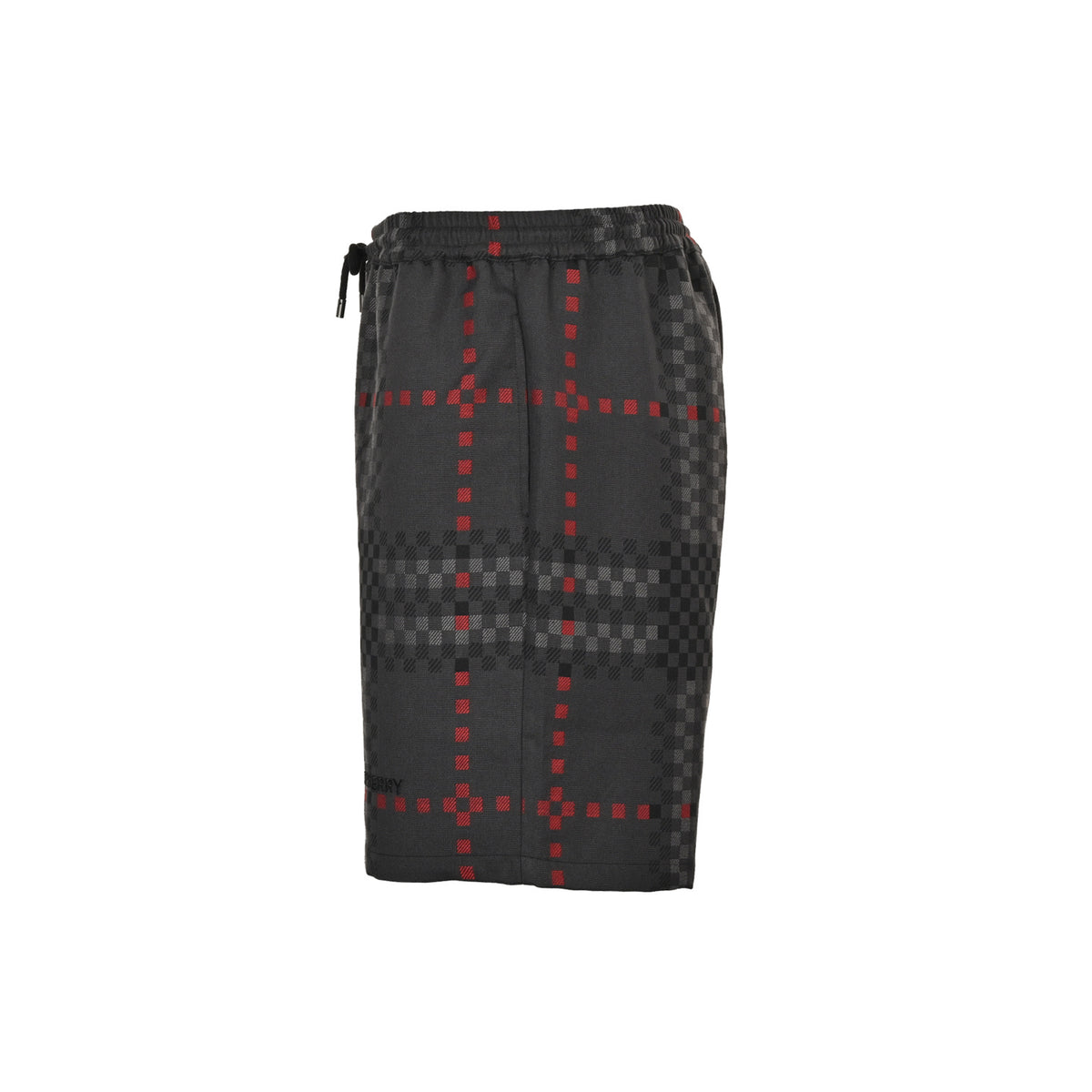 Burberry 25ss pixel plaid wool blend Harrington shorts