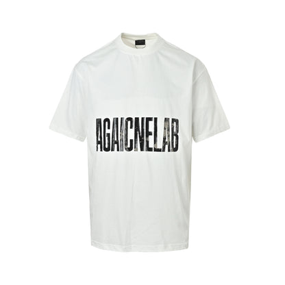 Balenciaga/Balanciaga 24ss burst pattern reverse letter print short sleeves