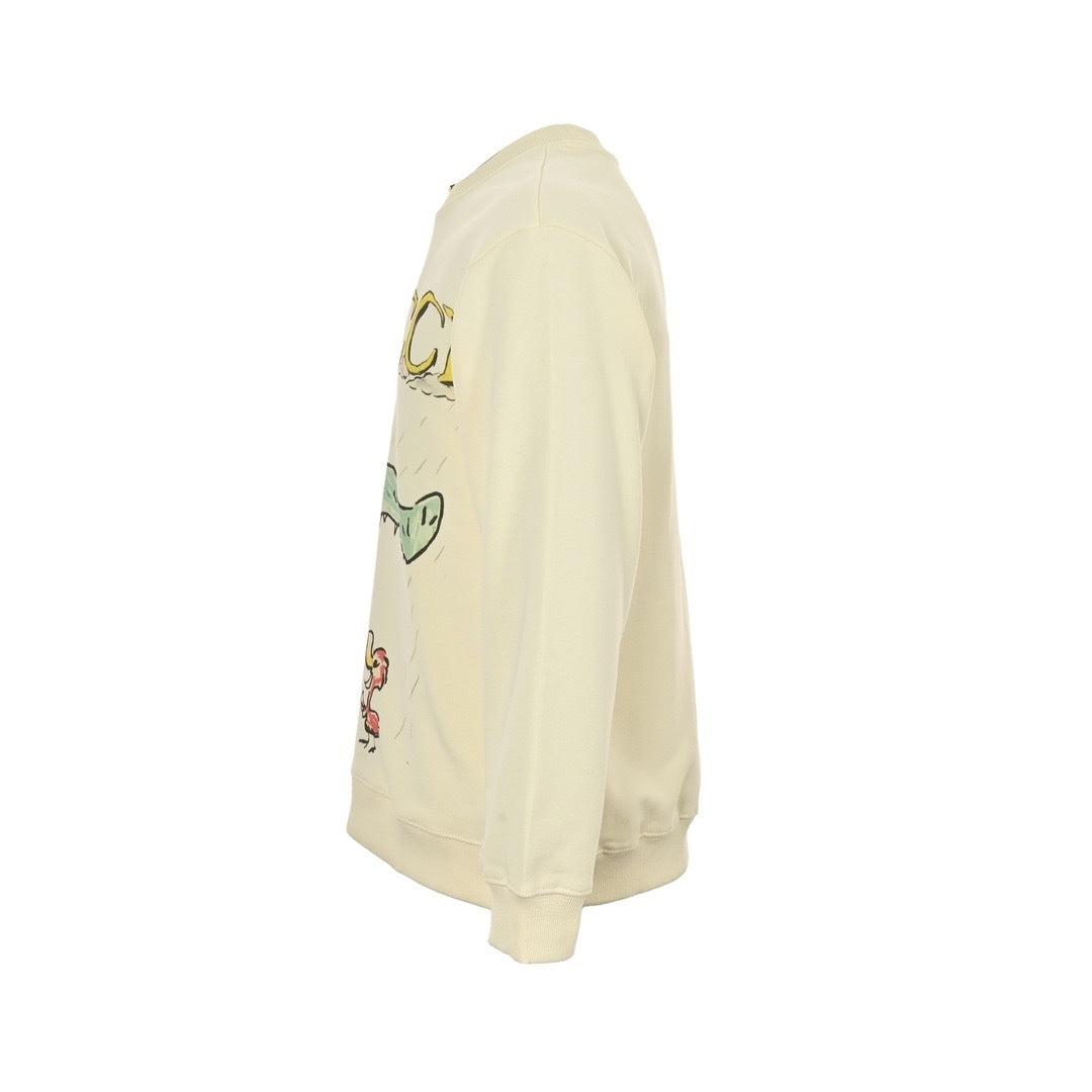 Gucci 24Fw fun cartoon series printed round neck sweatshirt