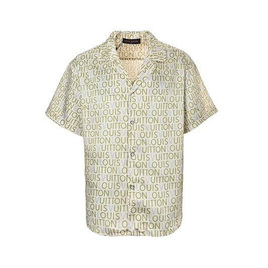 Louis Vuitton full-print letter set short-sleeved shirt
