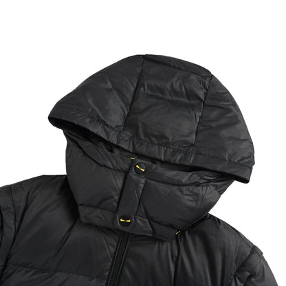 Fendi silicone Velcro arm detachable sleeve hooded down jacket