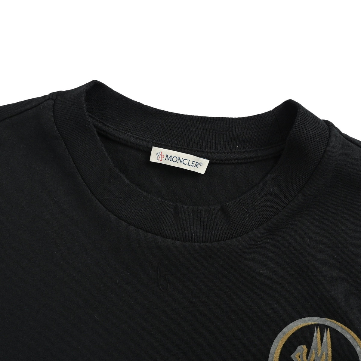 Moncler/Mask logo flocked printed short sleeves