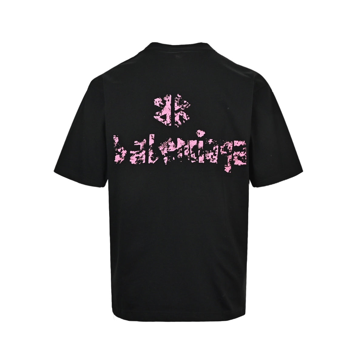 Balenciaga/Balanciaga blur printed round neck short sleeves