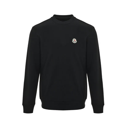 Moncler/Mask Classic Logo Velvet Round Neck Sweatshirt
