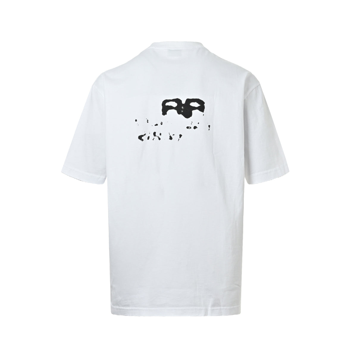 Balenciaga blurred letter digital print short sleeves