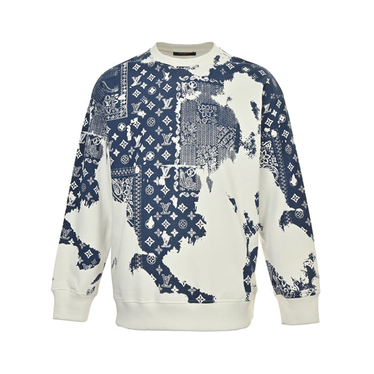 Louis Vuitton cashew flower print crew neck sweatshirt