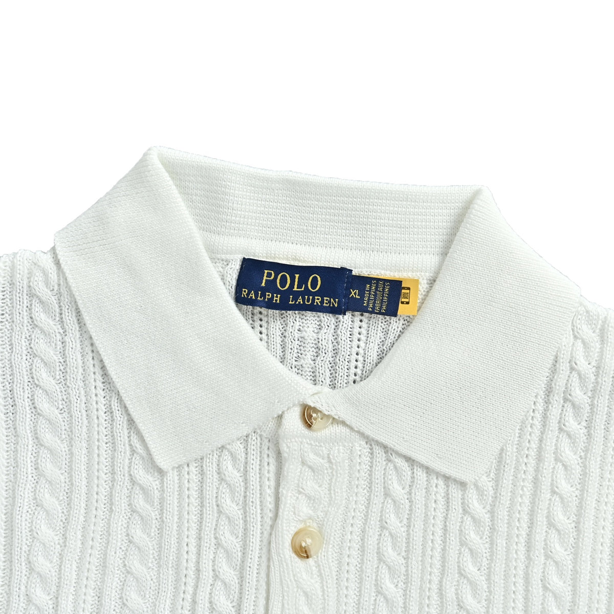 RalphLauren/Ralph Lauren small twist knitted Polo short sleeves