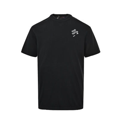 Louis Vuitton pin embroidered crew neck knitted short sleeves