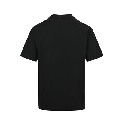 Loewe/Luoyiwei 25ss graffiti painted flocking printed short sleeves