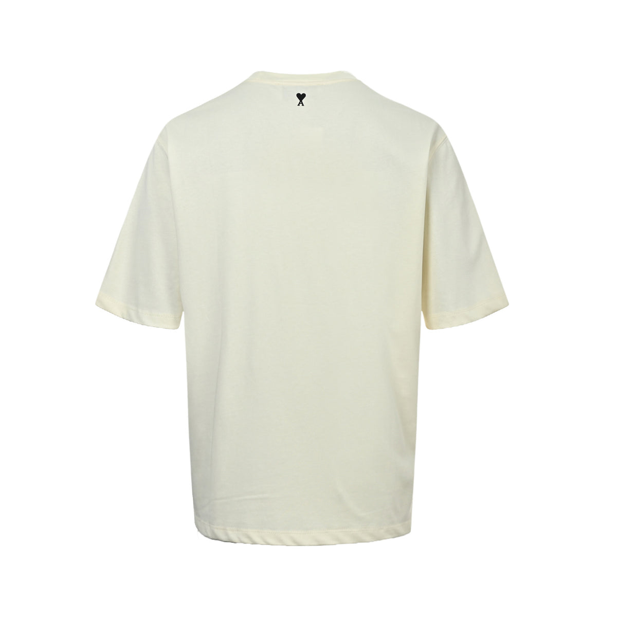 Ami Paris 26ss retro flocked letter print short sleeves
