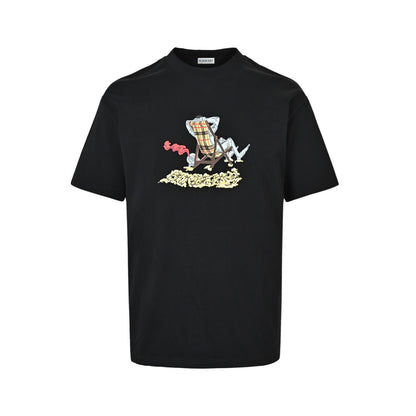 Burberry 26ss lounge chair printed short sleeves