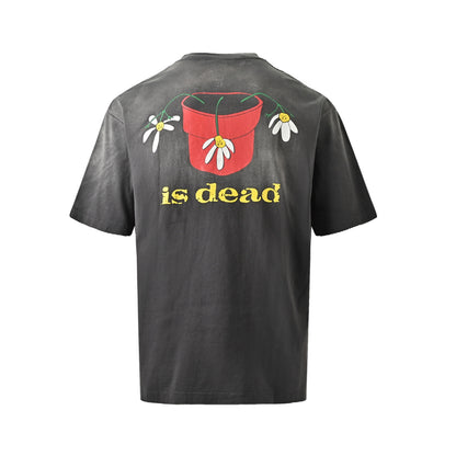 SAINT MICHAEL potted flower printed short sleeves