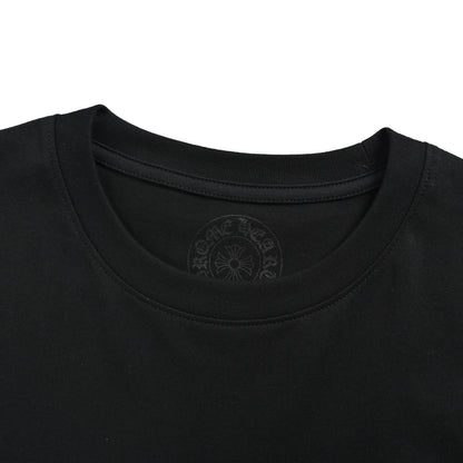 Chrome Hearts/Chrome Heart Vertical Color Block Sanskrit Cross Print Short Sleeves