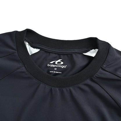 Balenciaga Reflective 6B fake two-piece stitching sports long-sleeved T-shirt