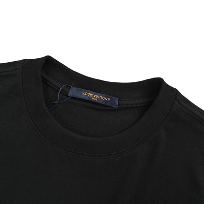 Louis Vuitton colorful letter foam printed short sleeves