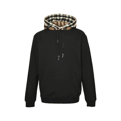 Burberry 23Fw plaid hooded sweatshirt