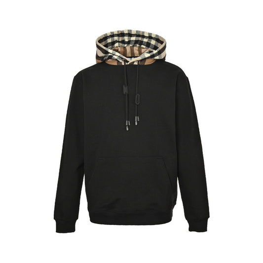 Burberry 23Fw plaid hooded sweatshirt