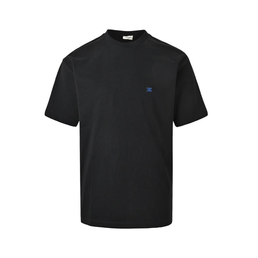 Celine Arc de Triomphe logo embroidered short sleeves