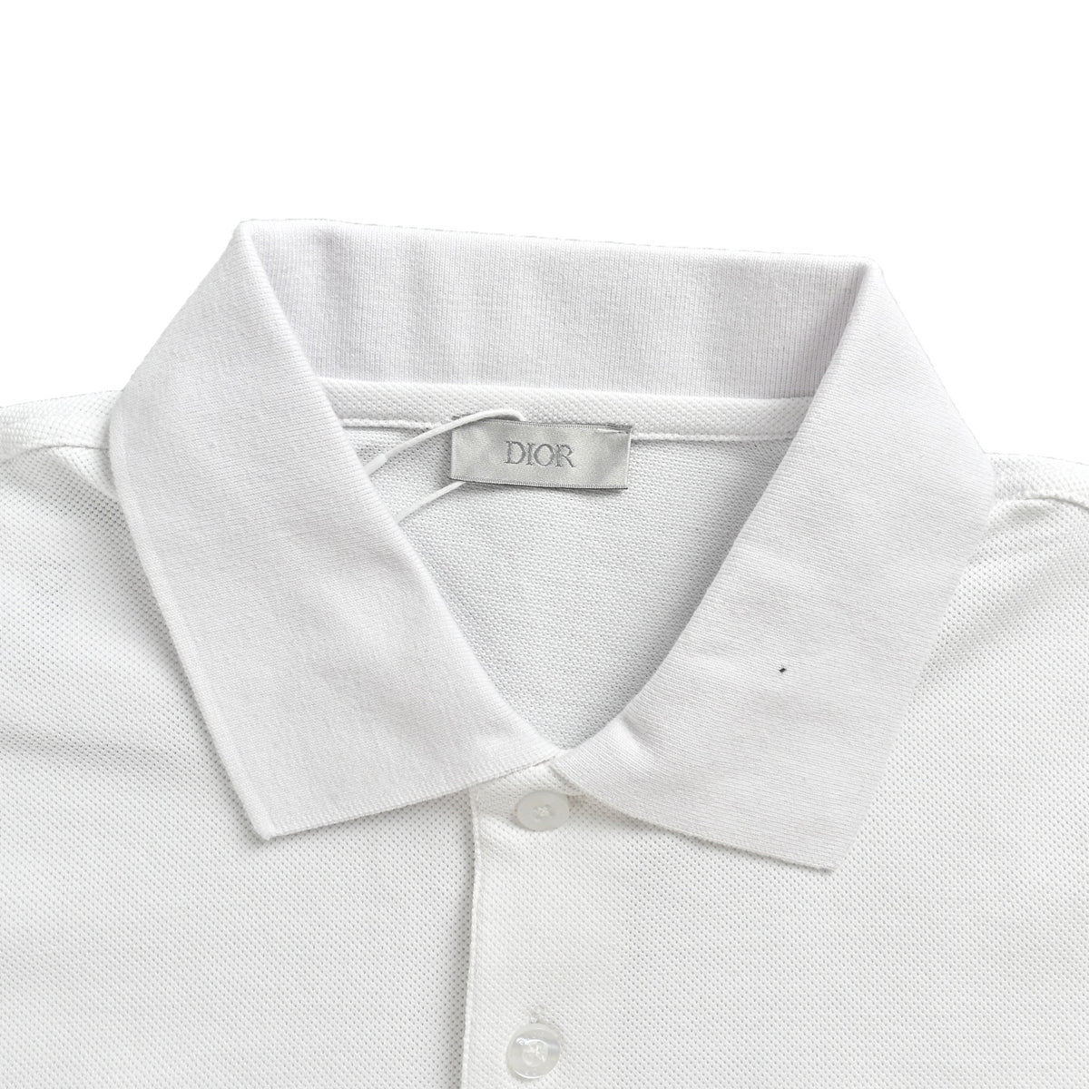 Dior 26ss four-leaf clover embroidered letters Polo short sleeves