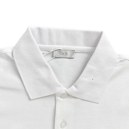 Dior 26ss four-leaf clover embroidered letters Polo short sleeves