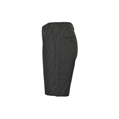 Fendi FF old flower all over printed jacquard shorts