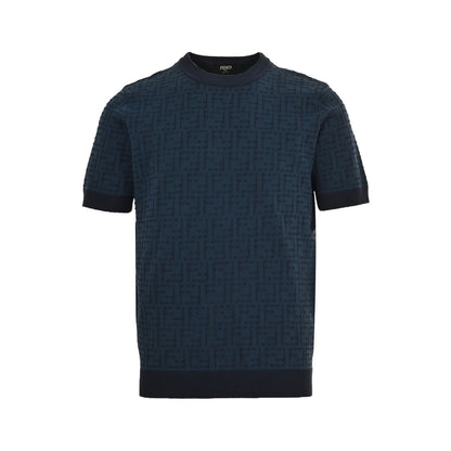 Fendi 25ss full FF jacquard knitted short sleeves