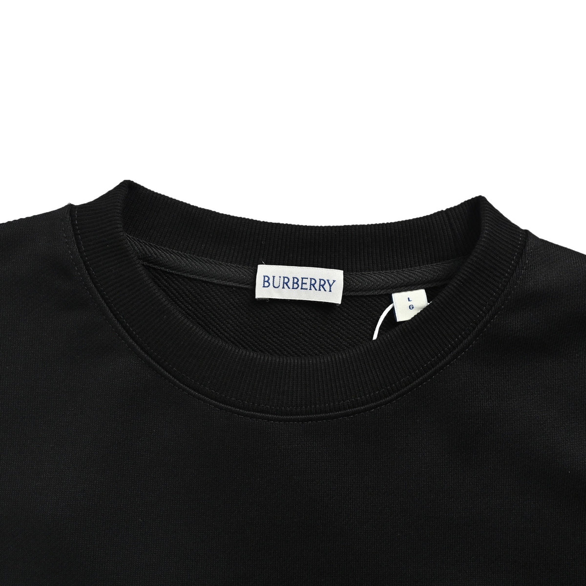 Burberry eight-color letter embroidered round neck sweatshirt