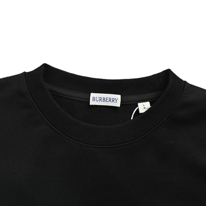 Burberry eight-color letter embroidered round neck sweatshirt