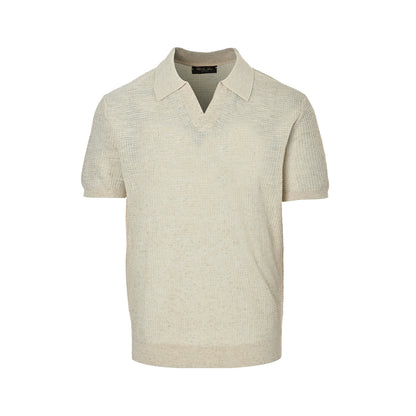 Loro Piana/LP Floral Seagull Neck Polo Short Sleeve