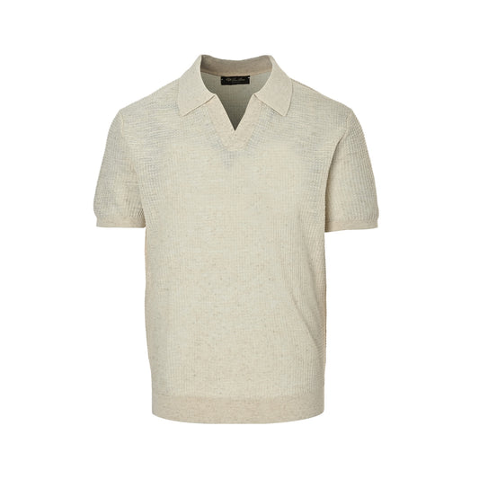 Loro Piana/LP Floral Seagull Neck Polo Short Sleeve