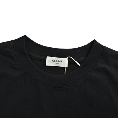 Celine classic Arc de Triomphe embroidered small label short sleeves