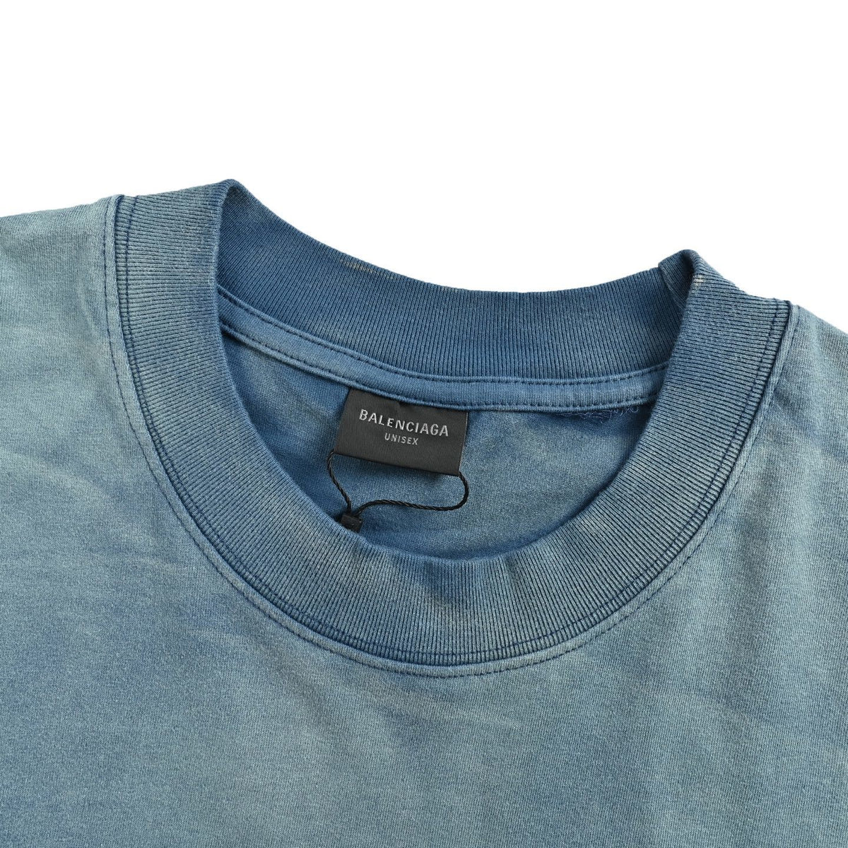 Balenciaga/Balanciaga back letter printed washed short sleeves