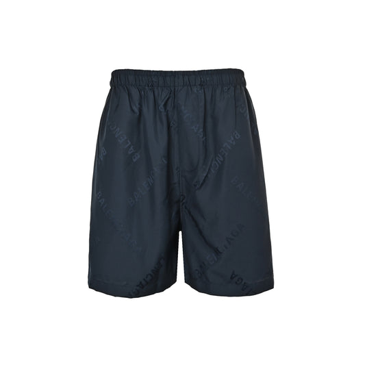 Balenciaga 25ss all-over printed dark pattern jacquard shorts