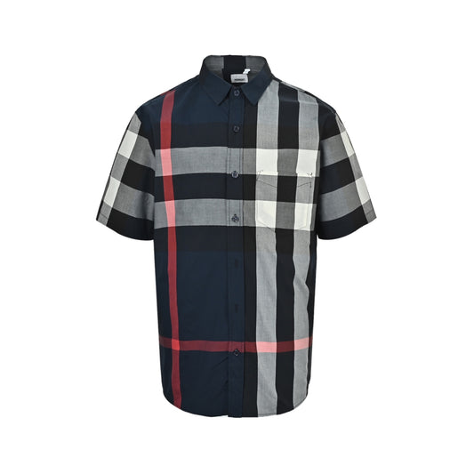 Burberry plaid classic element short-sleeved shirt
