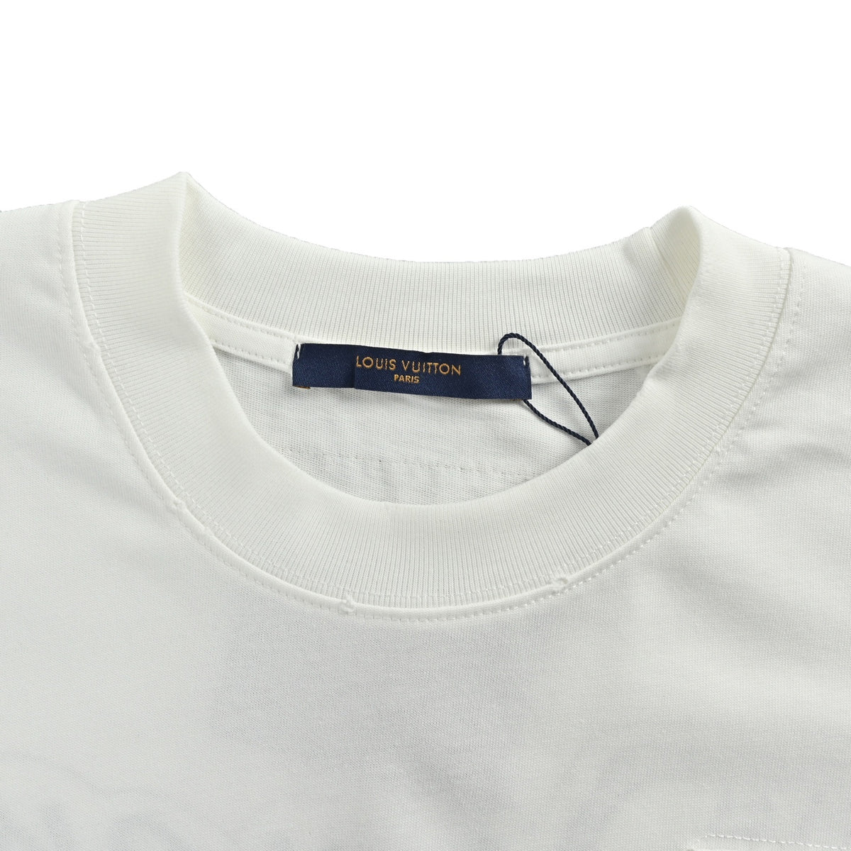 Louis Vuitton 26ss heavy duty frayed patch embroidered short sleeves