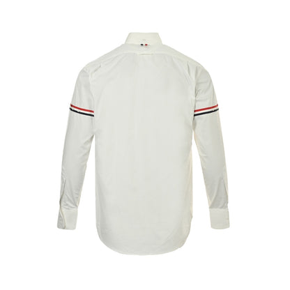 Thom Browne/Thom Brown classic double-sleeved webbing long-sleeved shirt
