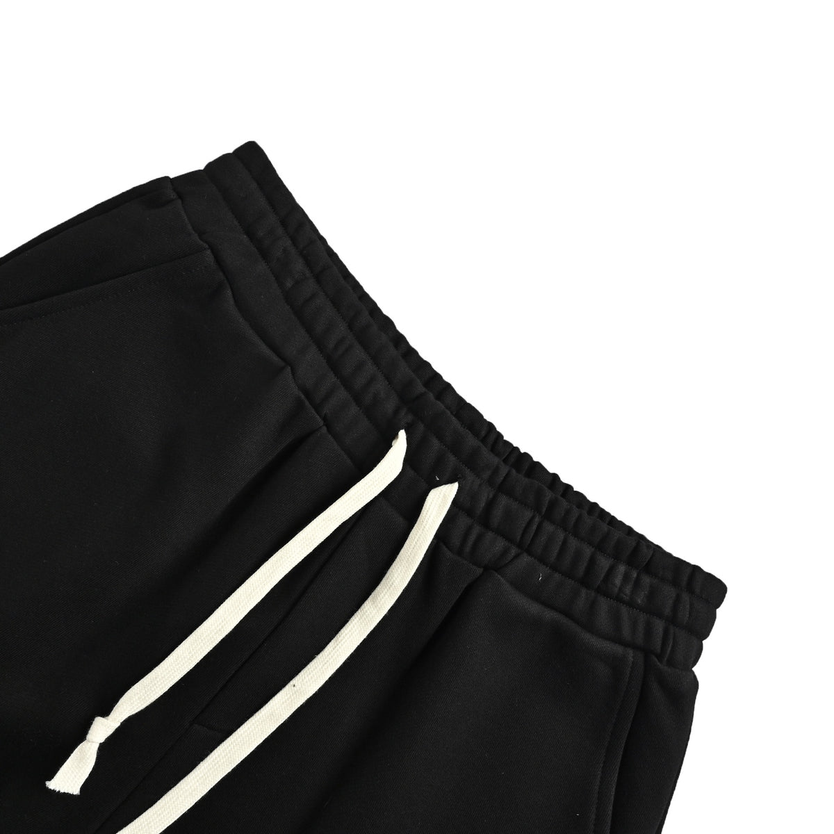 We11 Done silicone logo drawstring elastic shorts