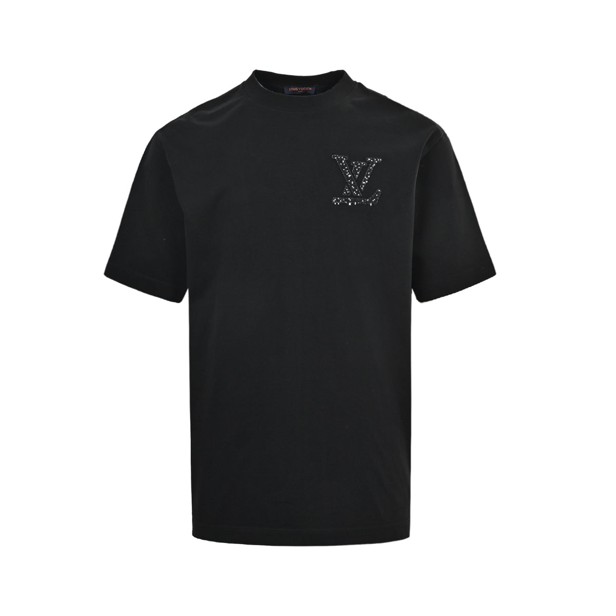 Louis Vuitton cross-stitch woven embroidery short sleeves