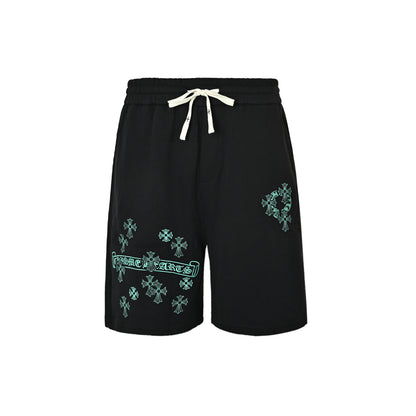 Chrome Hearts/Chrome Heart patch cross embroidered shorts