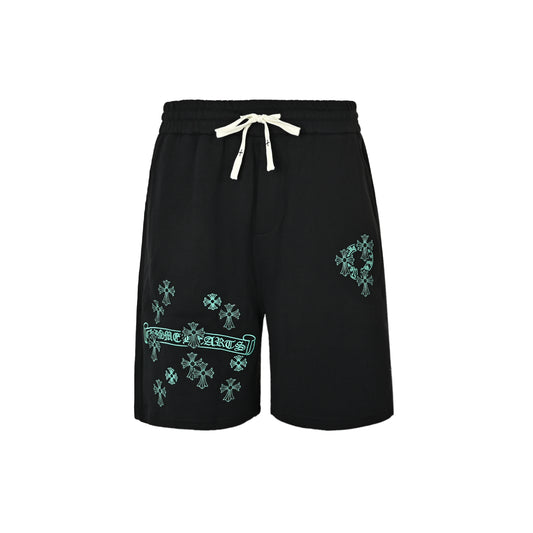 Chrome Hearts/Chrome Heart patch cross embroidered shorts