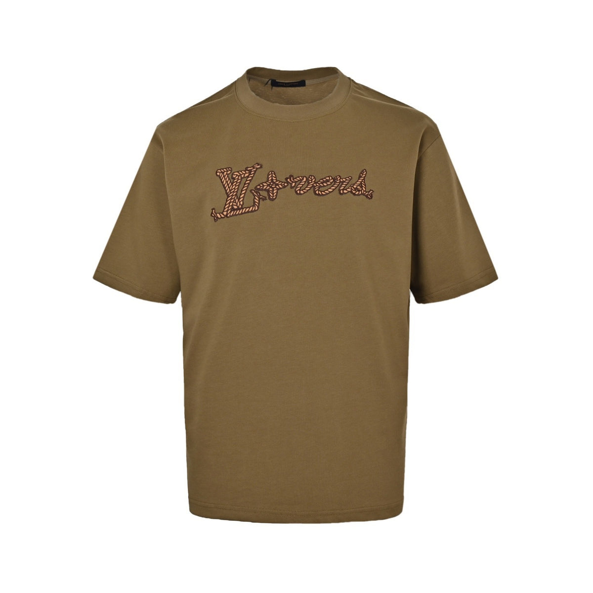 Louis Vuitton 24ss hemp rope knot embroidered short sleeves