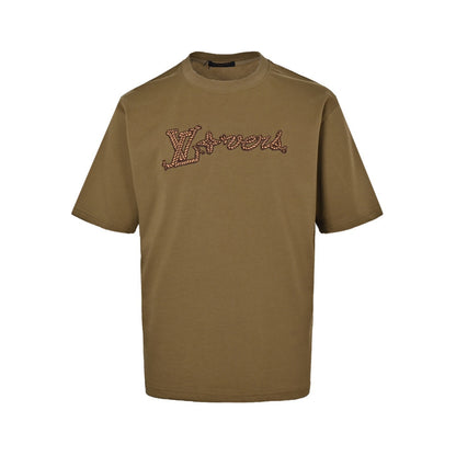 Louis Vuitton 24ss hemp rope knot embroidered short sleeves
