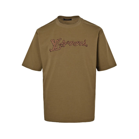 Louis Vuitton 24ss hemp rope knot embroidered short sleeves