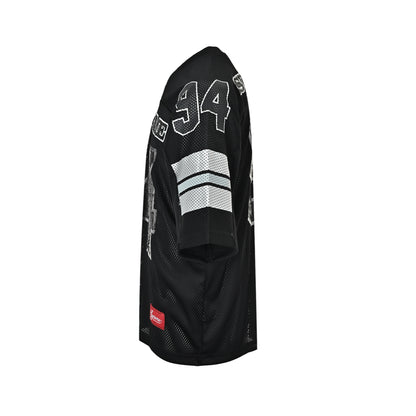 Supreme 94 Sequined Mesh Baseball Jersey Short Sleeve