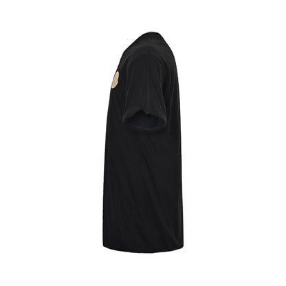 Moncler/Mask 25ss embroidered logo double layer reversible short sleeves