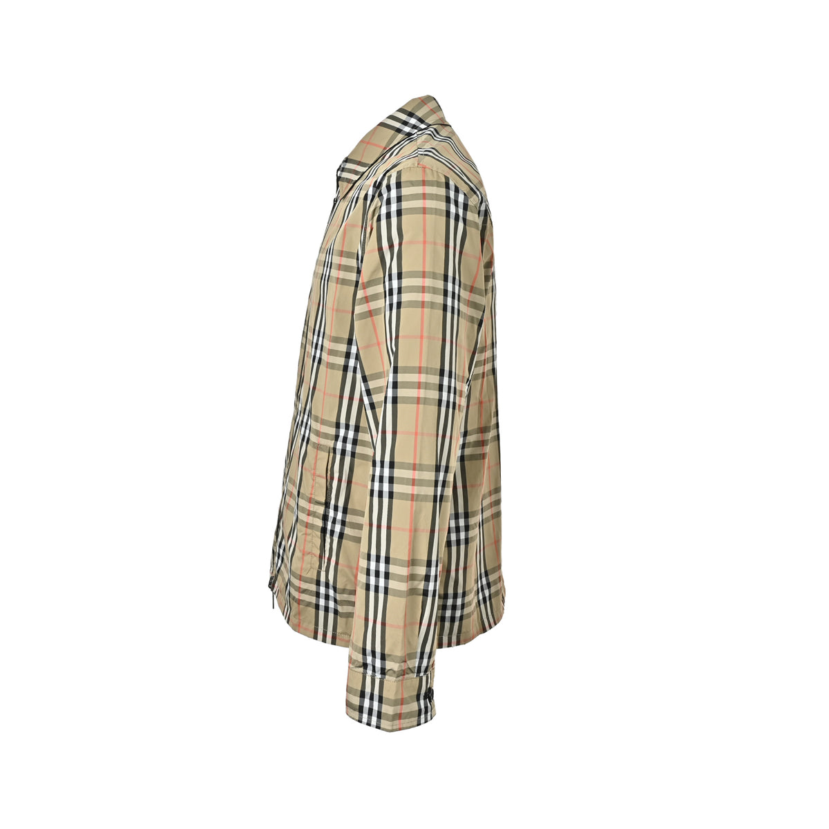 Burberry double-sided plaid lapel jacket