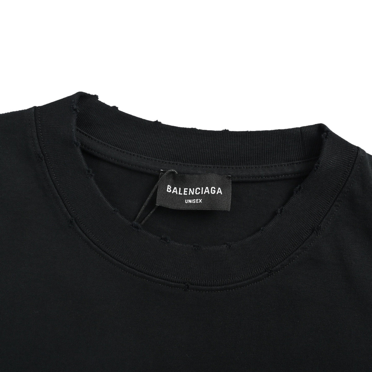 Balenciaga 26ss color block woven letter embroidered short sleeves