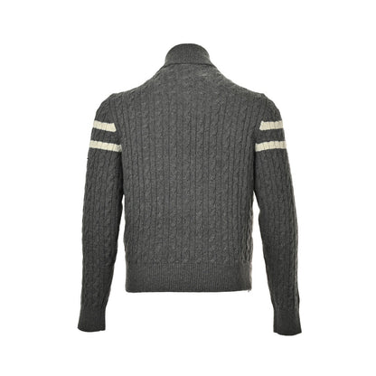Moncler/Mongolia patchwork woolen sleeves stand collar thin down jacket