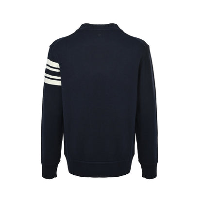Moncler/Mask terry towel embroidered crew neck sweater