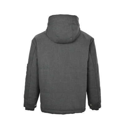 Prada multi-pocket logo letter hooded cotton jacket